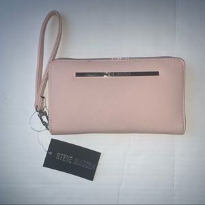 NWT Steve Madden Wrist Wallet Light Pink